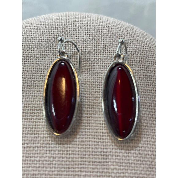 Stunning Set Earrings & Necklace18” Statement Piece Silvertone - Picture 2 of 3